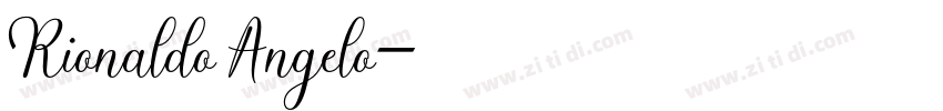 Rionaldo Angelo字体转换